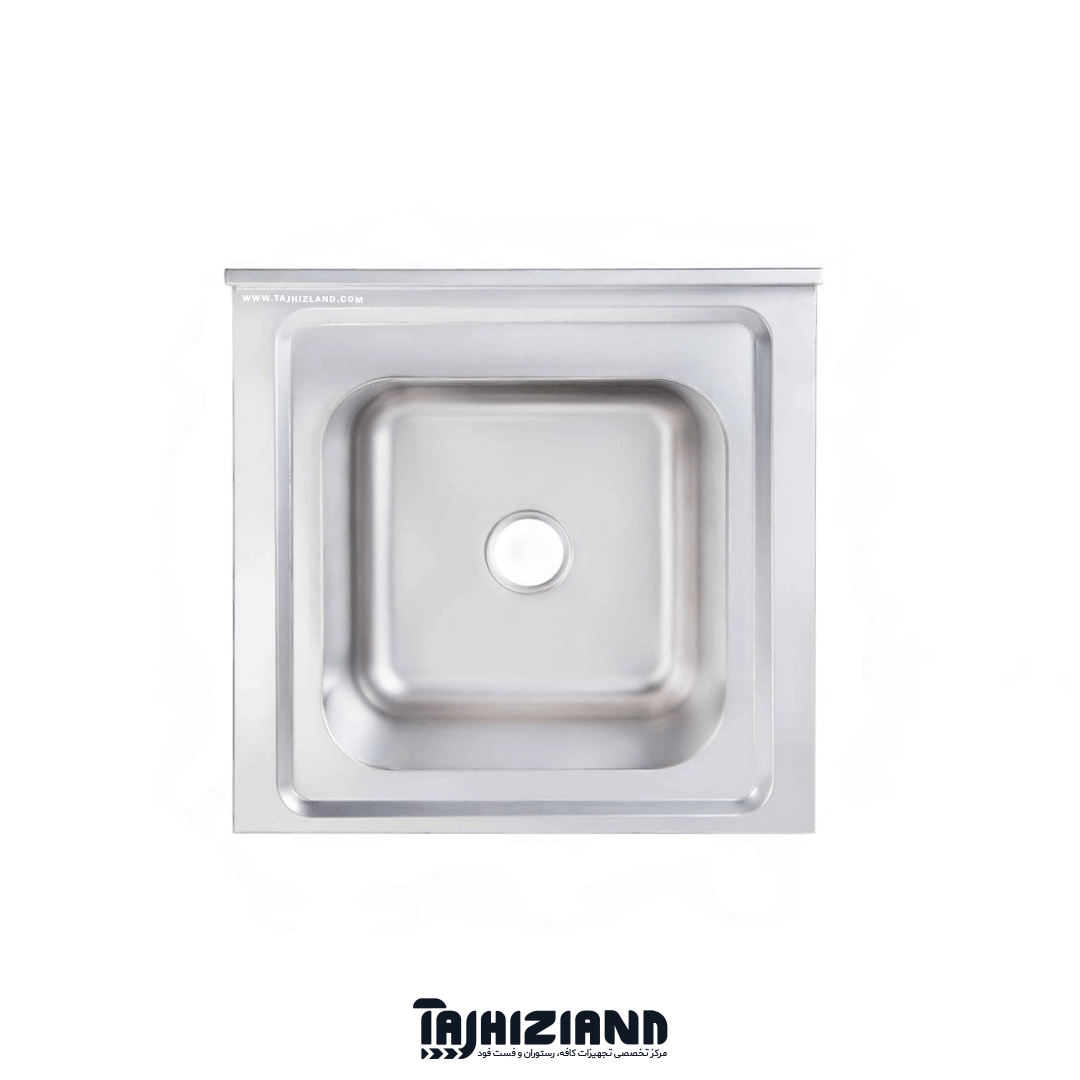 رویه سینک 70 سانتی تک لگن پرسی استیل فرم SF ضخامت 1 میلیمتر