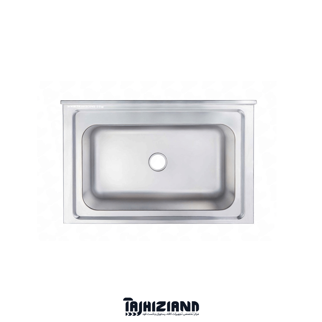 رویه سینک 100 سانتی تک لگن پرسی استیل فرم SF ضخامت 1 میلیمتر